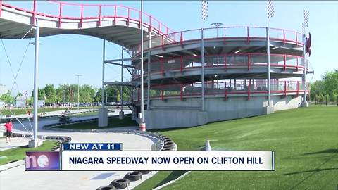 Elevated go-kart track open for business in the Falls