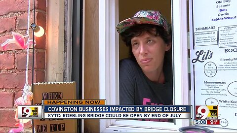 Covington businesses suffering during Roebling closure