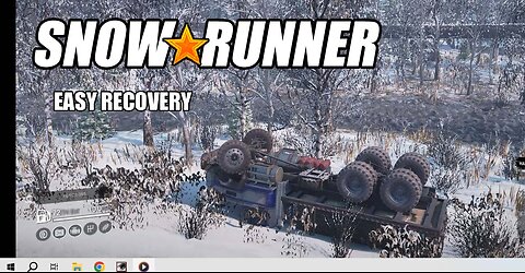 SnowRunner - Easy flatbed truck and cargo recovery