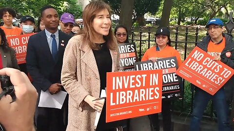 Invest in Our Libraries Rally City Hall Hosted NYPL/Bklyn Public Library/QNS Library/DC37/OSSE 5/18