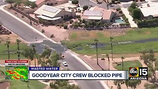 Goodyear City Crew blocked pipe