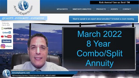 $500,000 8 Year Combo Split Annuity kicks of $1,318 per month for 8 years.