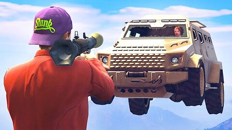 JOGANDO MISSAO GTA ONLINE ULTIMA EQUIPE SOBREVIVENTE - RPG VS INSURGENTS V1H