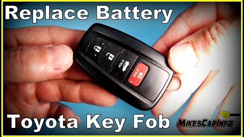 How to Replace Battery in Toyota Key Fob