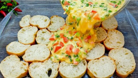 This egg and bread recipe is so delicious I can cook it almost every day! Top recipe!