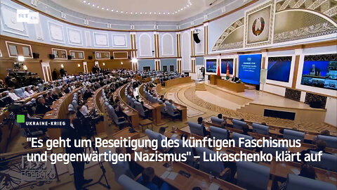 "Es geht um Beseitigung des künftigen Faschismus und gegenwärtigen Nazismus" – Lukaschenko klärt auf