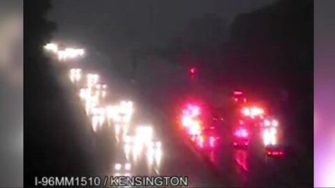 20-30 vehicles involved in pileup on westbound I-96 near Kensington Road