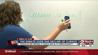 The debate over the decline of cursive