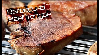 BBQ Tongue Recipe _ BBQ Beef on open flame charcoal Grill _ How to Barbecue Beef Tongue