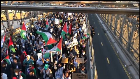 Thousands Shut Down Brooklyn Bridge To Protest Israel