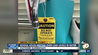 School holds meeting over lead levels in water