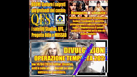 👽🛸✅New 14/04/2024 OPERAZIONE TEMPESTA 2024