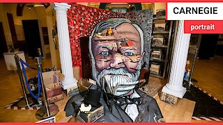 This stunning installation artwork celebrates the life of Scots industrialist Andrew Carnegie