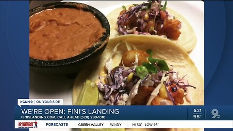 Fini's Landing sells meals to go