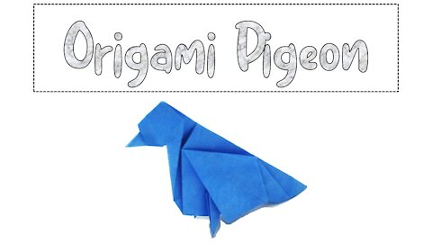 How to Make Origami Pigeon (Designed by Jo Nakashima)