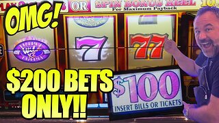 $200 Spins ONLY: Massive High Limit Slot Play That Won't Disappoint