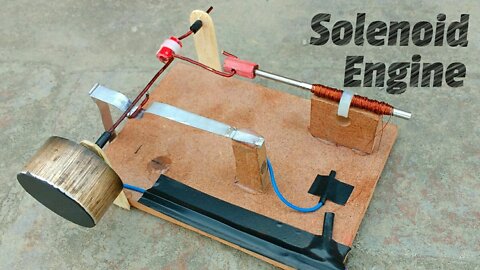 How to make Solenoid Engine | Electric Motor
