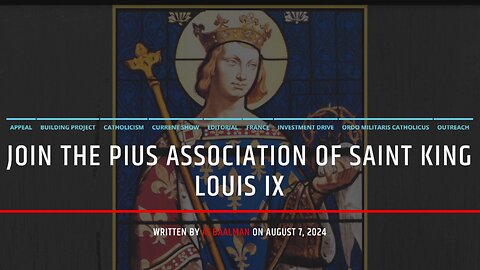 Join The Pius Association Of Saint King Louis IX