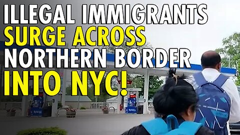 Yellow cabs wait near US-Canada border to drive migrants to NYC