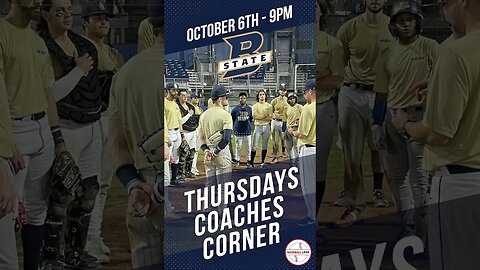 Join me Oct 6th for Coaches Corner! Drew Bailey - Head Coach Bluefield State University