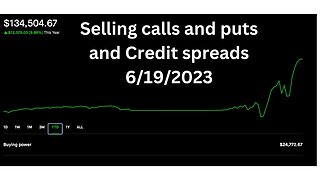 Selling calls and puts | New Dividend Portfolio | Credit spreads 6/19/2023