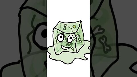 Drawing a Gelatinous cube named jam #shorts ￼