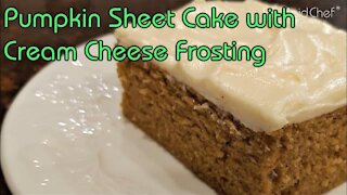 Pumpkin Sheet Cake with Cream Cheese Frosting | Dining In With Danielle
