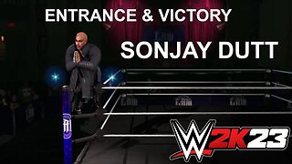 SONJAY DUTT Custom Entrance & Victory w/ custom Music WWE 2K23 || Wrestling Stars of India