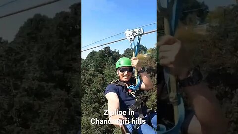 My first experience in Zipline at Chandragiri hills.