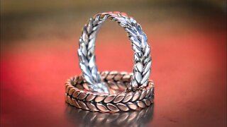 How to Make This Dual Twisted Ring With Basic Tools #Shorts