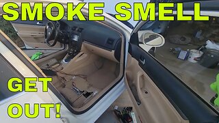 getting tobacco smell out of your car
