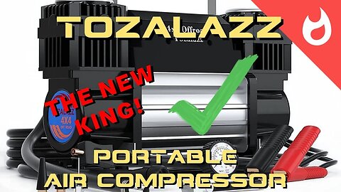 Tozalazz 12v Dual Cylinder Portable Air Compressor Review / Test