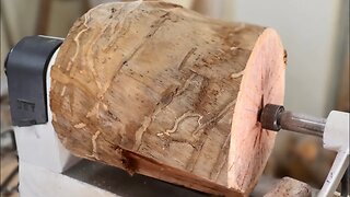 Wood Turning a MASSIVE Log