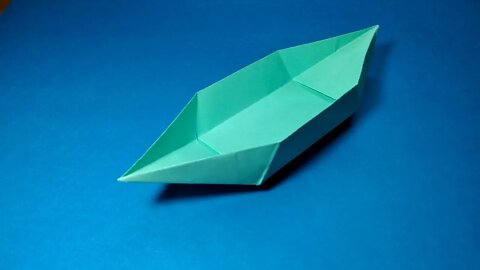 A simple origami boat | A paper boat that floats.