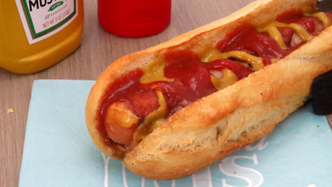 How to make stuffed bacon cheese hot dogs