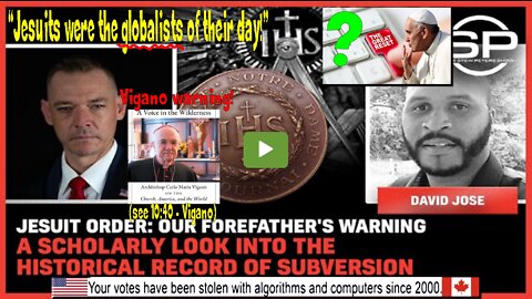 Jesuit Order: Our Forefather's Warning a Scholarly Look Into the Historical Record of Subversion