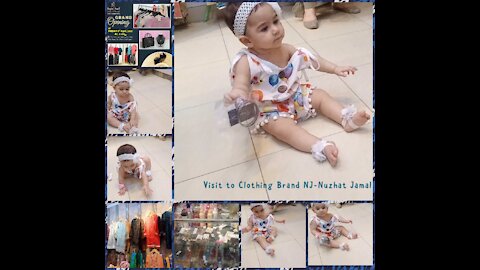 Baby Hoorain Visit in Clothing Brand NJ-Nuzhat Jamal | Baby Playing on the Floor Mano Billi