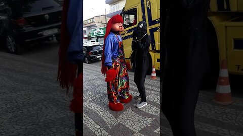 DANÇARINOS SUPER NINJAS, DANÇANDO FOFÃO, BEN10 E HOMEM-ARANHA NA CARRETA DA ALEGRIA TREM BALADA 41