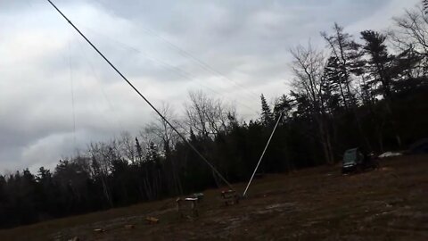 Going Off-Grid. Erecting Boom for Windmill with Winch