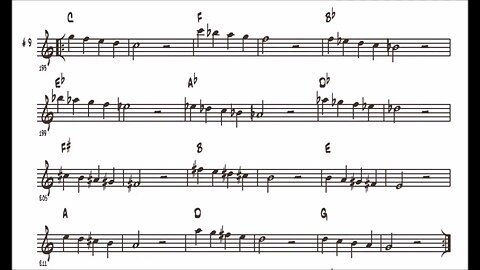 250 Jazz Patterns for Trumpet - Preliminary Patterns 009