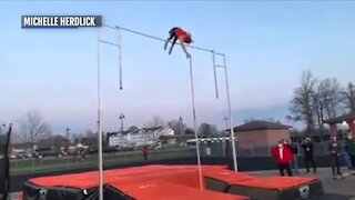 Green High School pole vaulter soars to state record and beyond