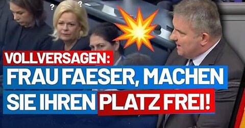 Rücktritt jetzt! Nancy Faeser hat auf allen Ebenen versagt! Martin Hess - AfD-Fraktion im Bundestag