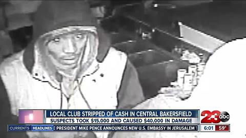 Local club stripped of cash in central Bakersfield