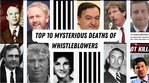 Top Ten Mysterious Deaths of Whistleblowers