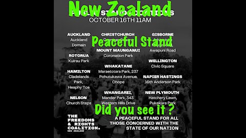 New Zealand: A Peaceful Stand For all those concerned with the state of our Nation.