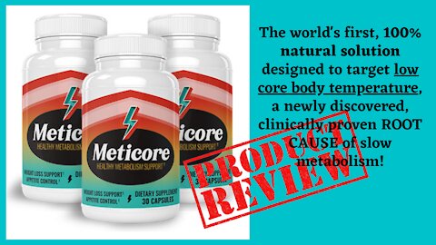 Product Review | Meticore Health Metabolism Dietary Supplement