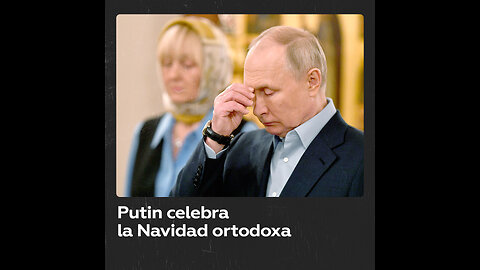 Putin asiste a la misa de Navidad ortodoxa