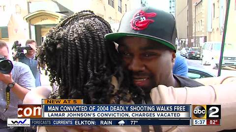 Man free after 13 years in prison for a murder he didn't commit