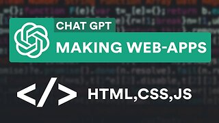 How I used Chat-GPT to create 3 functional Web-Apps! (This is the FUTURE)