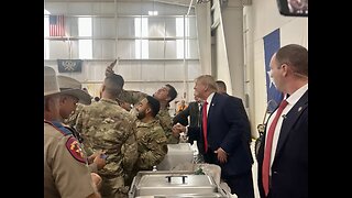 TRUMP❤️🇺🇸🥇SERVE THANKSGIVING DINNER🤍🇺🇸🥙TO TEXAS BORDER COPS IN TEXAS💙🇺🇸⭐️